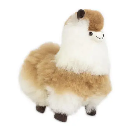 Peluche en fourrure d'alpaga faite à la main. Forme alpaga “Kusa”. Hauteur: 24 cm. - Image 7