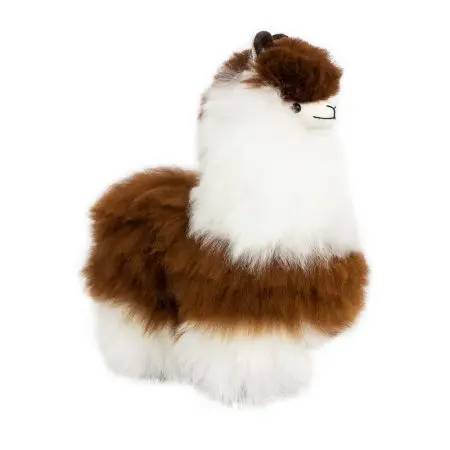 Peluche en fourrure d'alpaga faite à la main. Forme alpaga “Nina”. Hauteur: 30 cm. - Image 8