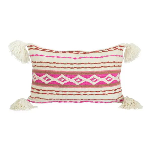 Ensemble de 3 housses de coussin andines faites à la main en laine. Différentes formes et tailles. - Image 2