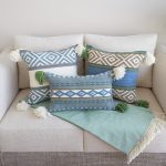 Set of 3 Andean handmade pillow cover from wool. Different shapes and sizes.
