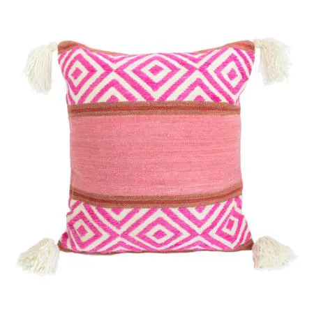 Ensemble de 3 housses de coussin andines faites à la main en laine. Différentes formes et tailles. - Image 4