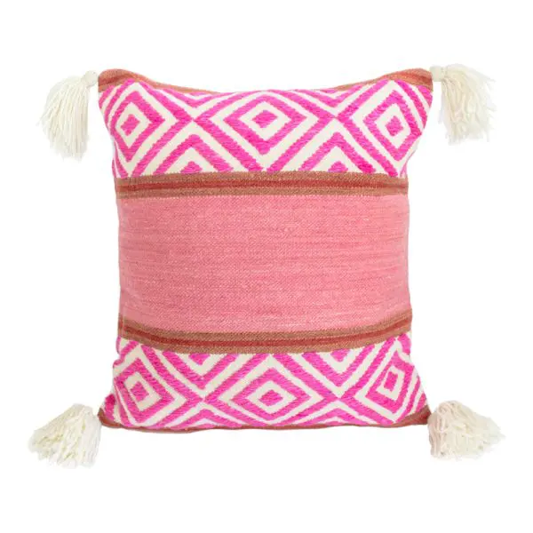 Ensemble de 3 housses de coussin andines faites à la main en laine. Différentes formes et tailles. - Image 4