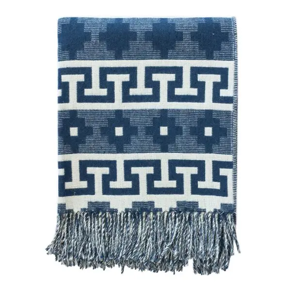Nazca blanket with fringes “Yuyay”. Size 160 x 125 cm. - Image 6